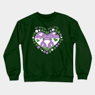 No gender, only frog [genderqueer] Crewneck Sweatshirt